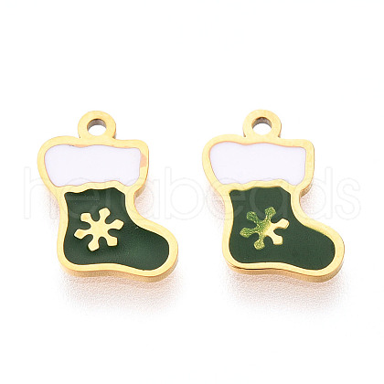 304 Stainless Steel Enamel Charms STAS-T065-60G-01-1