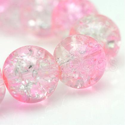 Baking Painted Crackle Glass Bead Strands CCG-S001-6mm-02-1