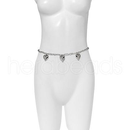 Heart Alloy Tassel Waist Belly Chains for Women FS-WG9C50D-04-1