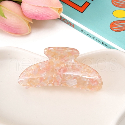 Flower Pattern Acrylic Claw Hair Clips PW-WGA6641-03-1