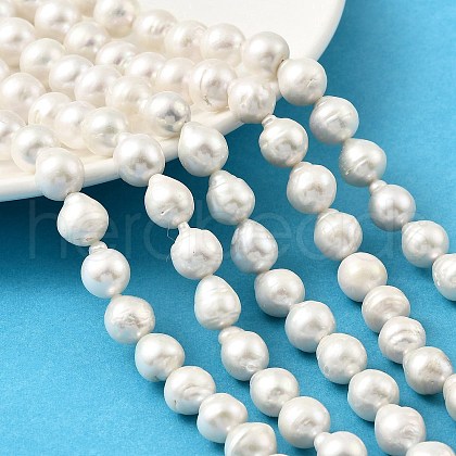 Natural Edison Pearl Beads Strands PEAR-B004-01A-02A-1