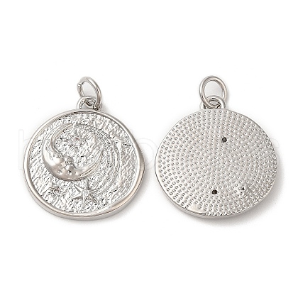 Brass Micro Pave Cubic Zirconia Pendants KK-M246-28P-1