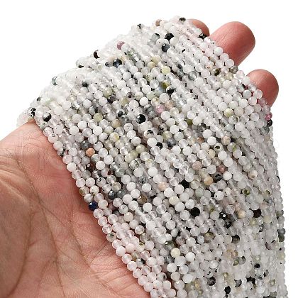 Natural Rainbow Moonstone Beads Strands G-RM2025-A15-3mm-1