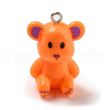 10Pcs Opaque Resin Pendants RESI-H160-01P-05-1