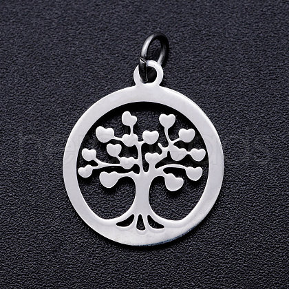 304 Stainless Steel Pendants STAS-T046-JA350-1A-P-1