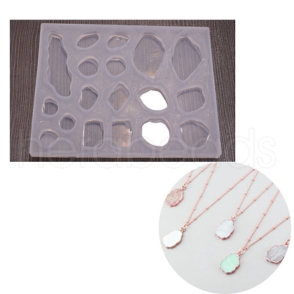 DIY Gemstone Nugget Shape Silicone Molds X-DIY-C048-01-1