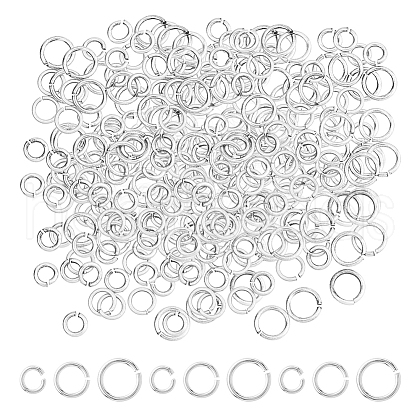 DICOSMETIC 300Pcs 3 Styles Rack Plating Brass Jump Rings FIND-DC0006-44-1