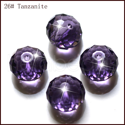 Imitation Austrian Crystal Beads SWAR-F068-6x8mm-26-1