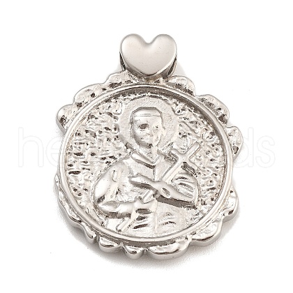 304 Stainless Steel Pendants STAS-A112-10P-1