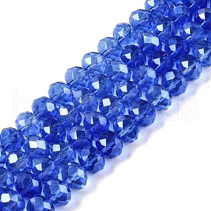 Electroplate Glass Beads Strands EGLA-A044-T8mm-A31-1