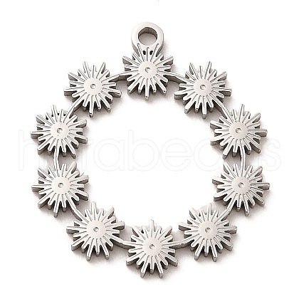 Non-Tarnish 304 Stainless Steel Pendants STAS-E199-06P-1