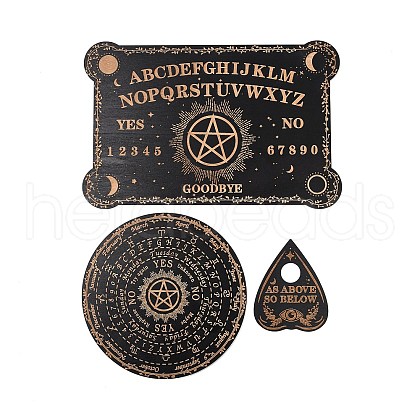 3Pcs 3 Styles Wood Pendulum Board WICR-L001-01E-1
