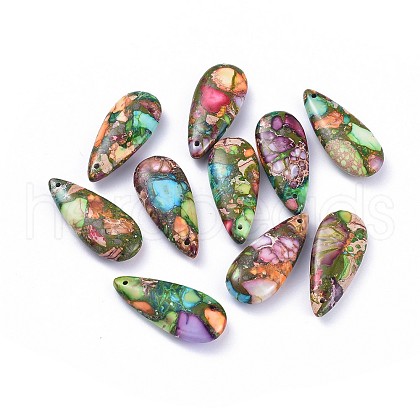 Natural Regalite/Imperial Jasper/Sea Sediment Jasper Pendants X-G-F590-07-1