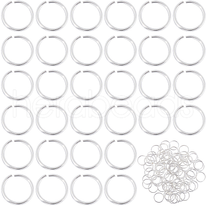 CREATCABIN 100Pcs 925 Sterling Silver Open Jump Rings STER-CN0001-41-1