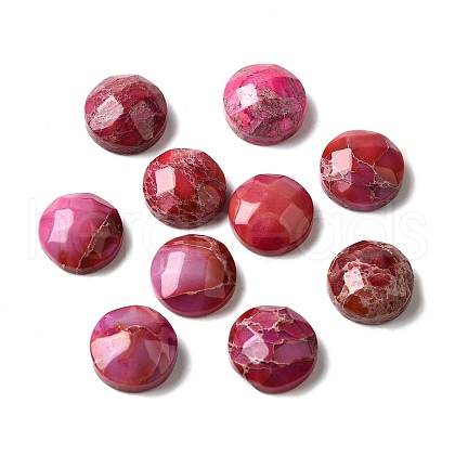 Dyed Natural Regalite/Imperial Jasper/Sea Sediment Jasper Cabochons G-L617-C02-10mm-1