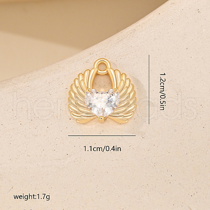Micro Pave Cubic Zirconia Pendants PW-WGD8CC2-03-1