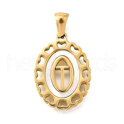 Golden 304 Stainless Steel Pendants STAS-K300-02G-T-1