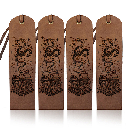 Cowhide Leather Labels AJEW-WH0386-0051-1