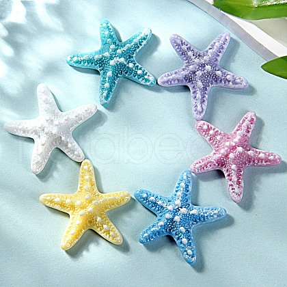 Opaque Resin Decoden Ccabochons CRES-I043-01-1