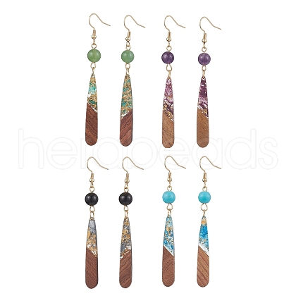 304 Stainless Steel Dangle Earrings EJEW-JE06029-1