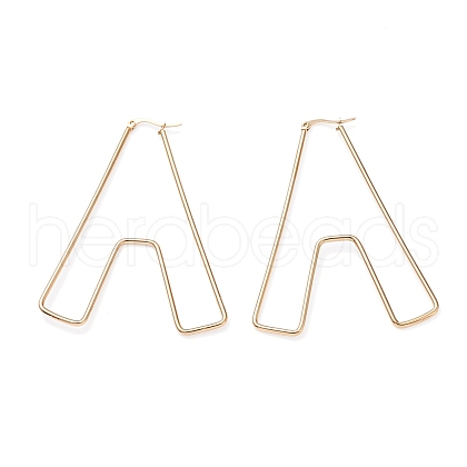 304 Stainless Steel Hoop Earrings EJEW-F251-A02-A-1