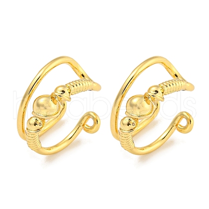 Brass Cuff Earrings EJEW-C104-110G-1