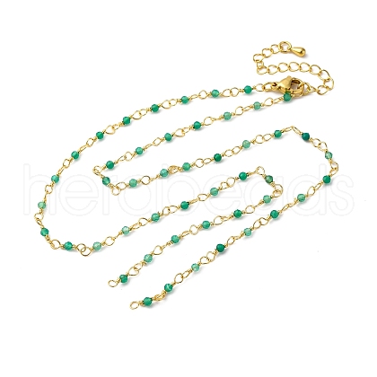 Brass Chain Necklace Making KK-K337-13G-07-1