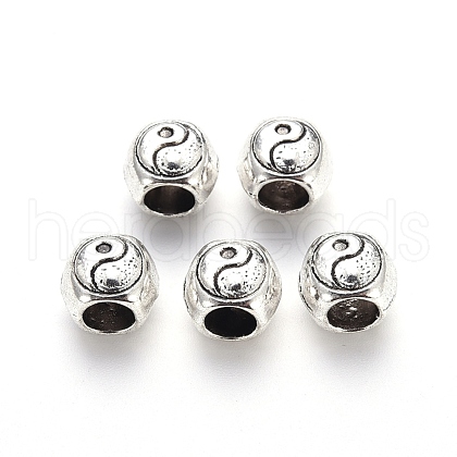 Tibetan Style Alloy European Beads TIBE-N006-83AS-LF-1