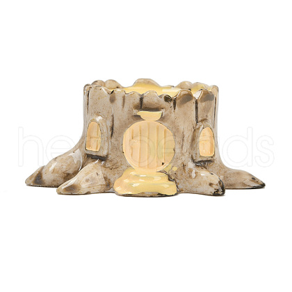 Artificial Tree House Resin Display Decorations DJEW-S002-02A-1
