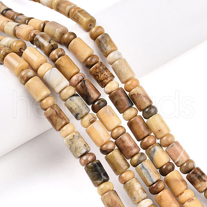 Natural Yellow Opal Beads Strands G-N346-03A-08-1