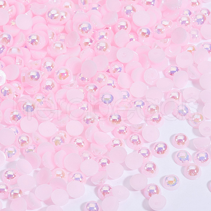 ABS Plastic Imitation Pearl Cabochons MRMJ-T020-4mm-04-1