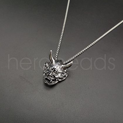 Alloy Ruby Rhinestone Pendant 667 Stainless Steel Chain Necklaces FS-WG7010E-02-1