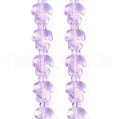 Transparent Glass Enamel Beads Strands GLAA-B021-06B-1