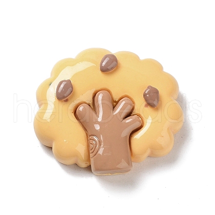 Autumn Theme Opaque Resin Cabochons CRES-A055-01C-1