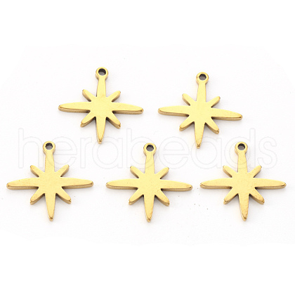 PVD Vacuum Plating 304 Stainless Steel Pendants X-STAS-N092-37G-1