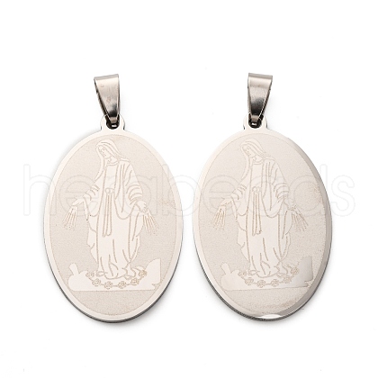 201 Stainless Steel Pendants STAS-V014-06B-P-1