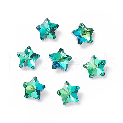 Electroplate Glass Charms X-GLAA-H104-A05-1
