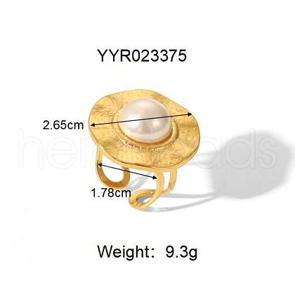 Vintage Chinese Style Stainless Steel Cuff Rings for Women ZU7314-3-1