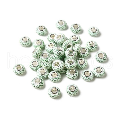 Opaque Resin European Beads RESI-C055-01J-1