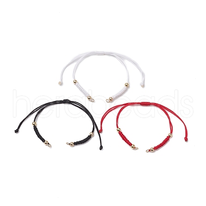 3 Colors Braided Nylon Cord Sets for DIY Bracelet Making AJEW-JB01241-1