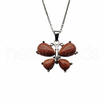 Crystal Butterfly Necklace Pendant Fashion Ornament Minimalist Pendant AM7436-9-1