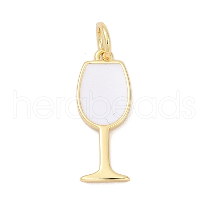 Brass Enamel Pendants KK-U062-02B-01-1