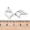 304 Stainless Steel Split Pendants STAS-H235-03C-P-2