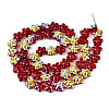 Transparency Electroplate Glass Beads Strands GLAA-T023-38A-02-2