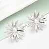 304 Stainless Steel ABS Imitation Pearl Stud Earrings EJEW-Z098-20P-2