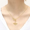 304 Stainless Steel Pendant Lariat Long Necklaces for Women FS-WG3DA04-05-1