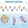 SUNNYCLUE 40Pcs 4 Styles Opaque Resin Cabochons FIND-SC0003-73-3
