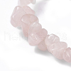 Natural Rose Quartz Stretch Bracelets BJEW-G615-03-3