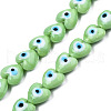 Handmade Evil Eye Lampwork Beads Strands LAMP-N029-010H-1