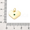 Brass Micro Pave Cubic Zirconia Pendants KK-D325-61G-01-3